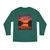 Sunset Over Tranquil Lake - Long Sleeve Crewneck Tee