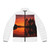 Sunset Over Tranquil Lake - Men's Puffer Jacket (AOP)
