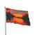 Sunset Over Tranquil Lake - Double Sided Flag