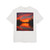 Sunset Over Tranquil Lake - Unisex Heavy Oversize Tee