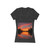 Sunset Over Tranquil Lake - Women's Jersey Short Sleeve Deep V-Neck Tee