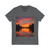 Sunset Over Tranquil Lake - Unisex Jersey Short Sleeve V-Neck Tee