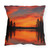 Sunset Over Tranquil Lake - Outdoor Pillows