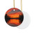 Sunset Over Tranquil Lake - Decorative Ceramic Ornaments, Double-Sided (1pc, 3pcs, 5pcs, 10pcs)