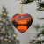 Sunset Over Tranquil Lake - Decorative Ceramic Ornaments, Double-Sided (1pc, 3pcs, 5pcs, 10pcs)
