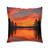 Sunset Over Tranquil Lake - Tufted Floor Pillow, Square