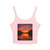 Sunset Over Tranquil Lake - Women's Spaghetti Strap Tank Top