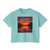 Sunset Over Tranquil Lake - Women's Boxy Tee