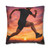 Mountain Trail Conqueror - Square Poly Canvas Pillowcase
