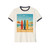 Retro Beach Vibes - Unisex Cotton Ringer T-Shirt