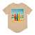 Retro Beach Vibes - Men's Jersey Curved Hem Tee