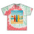 Retro Beach Vibes - Unisex Tie Dye Cotton Tee