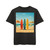 Retro Beach Vibes - Men's Acid Washed Heavy Oversize Tee