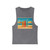 Retro Beach Vibes - Unisex Stonewash Tank Top