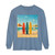 Retro Beach Vibes - Unisex Garment-dyed Long Sleeve T-Shirt
