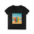 Retro Beach Vibes - Ladies' V-Neck T-Shirt