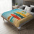 Retro Beach Vibes - Velveteen Microfiber Blanket (Two-sided print)