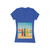 Retro Beach Vibes - Women's Jersey Short Sleeve Deep V-Neck Tee