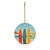 Retro Beach Vibes - Ceramic Ornament, 1-Pack