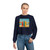 Retro Beach Vibes - Women's Cropped Fleece Pullover