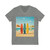 Retro Beach Vibes - Unisex Jersey Short Sleeve V-Neck Tee