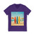 Retro Beach Vibes - Unisex Jersey Short Sleeve V-Neck Tee
