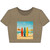 Retro Beach Vibes - Women’s Poly-Cotton Crop Tee