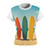 Retro Beach Vibes - Women's Cut & Sew Tee (AOP)