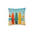 Retro Beach Vibes - Square Pillow