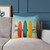 Retro Beach Vibes - Square Poly Canvas Pillow