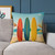 Retro Beach Vibes - Square Poly Canvas Pillow