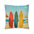 Retro Beach Vibes - Tufted Floor Pillow, Square