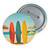 Retro Beach Vibes - Custom Pin Buttons