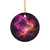 Nebula Dreamscape - Decorative Ceramic Ornaments, Double-Sided (1pc, 3pcs, 5pcs, 10pcs)