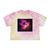Nebula Dreamscape - Women's Tie-Dye Crop Tee