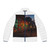 Berlin Graffiti Vibrance - Men's Puffer Jacket (AOP)