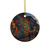 Berlin Graffiti Vibrance - Decorative Ceramic Ornaments, Double-Sided (1pc, 3pcs, 5pcs, 10pcs)