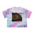 Berlin Graffiti Vibrance - Women's Tie-Dye Crop Tee