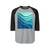 Ethereal Wave Dance - Unisex Three-Quarter Sleeve Raglan Shirt