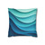 Ethereal Wave Dance - Square Poly Canvas Pillowcase