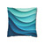 Ethereal Wave Dance - Square Poly Canvas Pillowcase
