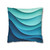 Ethereal Wave Dance - Square Poly Canvas Pillowcase