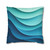 Ethereal Wave Dance - Square Poly Canvas Pillowcase
