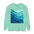 Ethereal Wave Dance - Unisex Garment-dyed Long Sleeve T-Shirt
