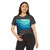 Ethereal Wave Dance - Women's Festival Crop Top