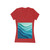 Ethereal Wave Dance - Women's Jersey Short Sleeve Deep V-Neck Tee