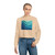 Ethereal Wave Dance - Women's Cropped Fleece Pullover