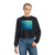Ethereal Wave Dance - Women's Cropped Fleece Pullover