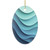 Ethereal Wave Dance - Ceramic Ornaments, 2-Side Print
