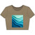 Ethereal Wave Dance - Women’s Poly-Cotton Crop Tee